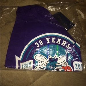 Purple Charlotte Hornets 30th Anniversary T-Shirt